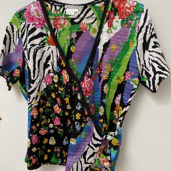 ALBERTO MAKALI V-BLOUSE - Picture 1 of 7